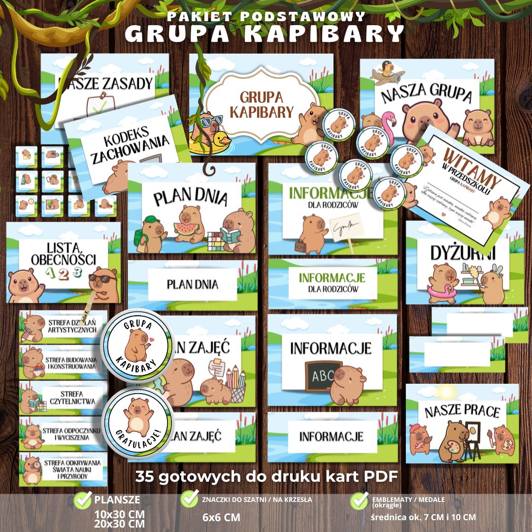 Grupa Kapibary – pakiet grupowy na start – zestaw 24 elementów PDF (3)