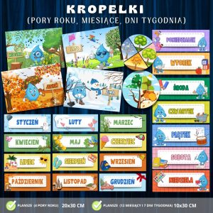 Grupa Kropelki (pory roku, miesiące, dni tygodnia) – 25 plansz (3)