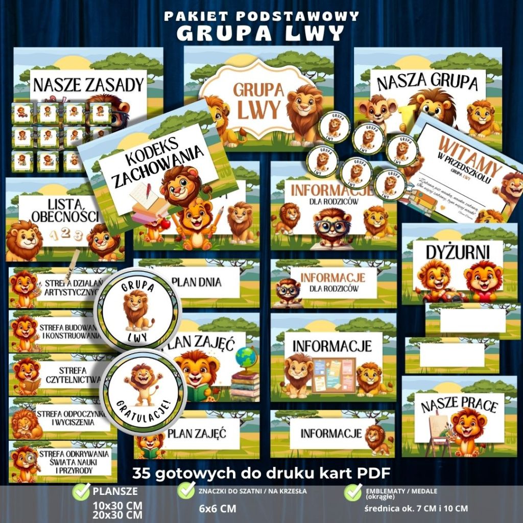 Grupa Lwy – pakiet grupowy na start – zestaw 24 elementów PDF (1)