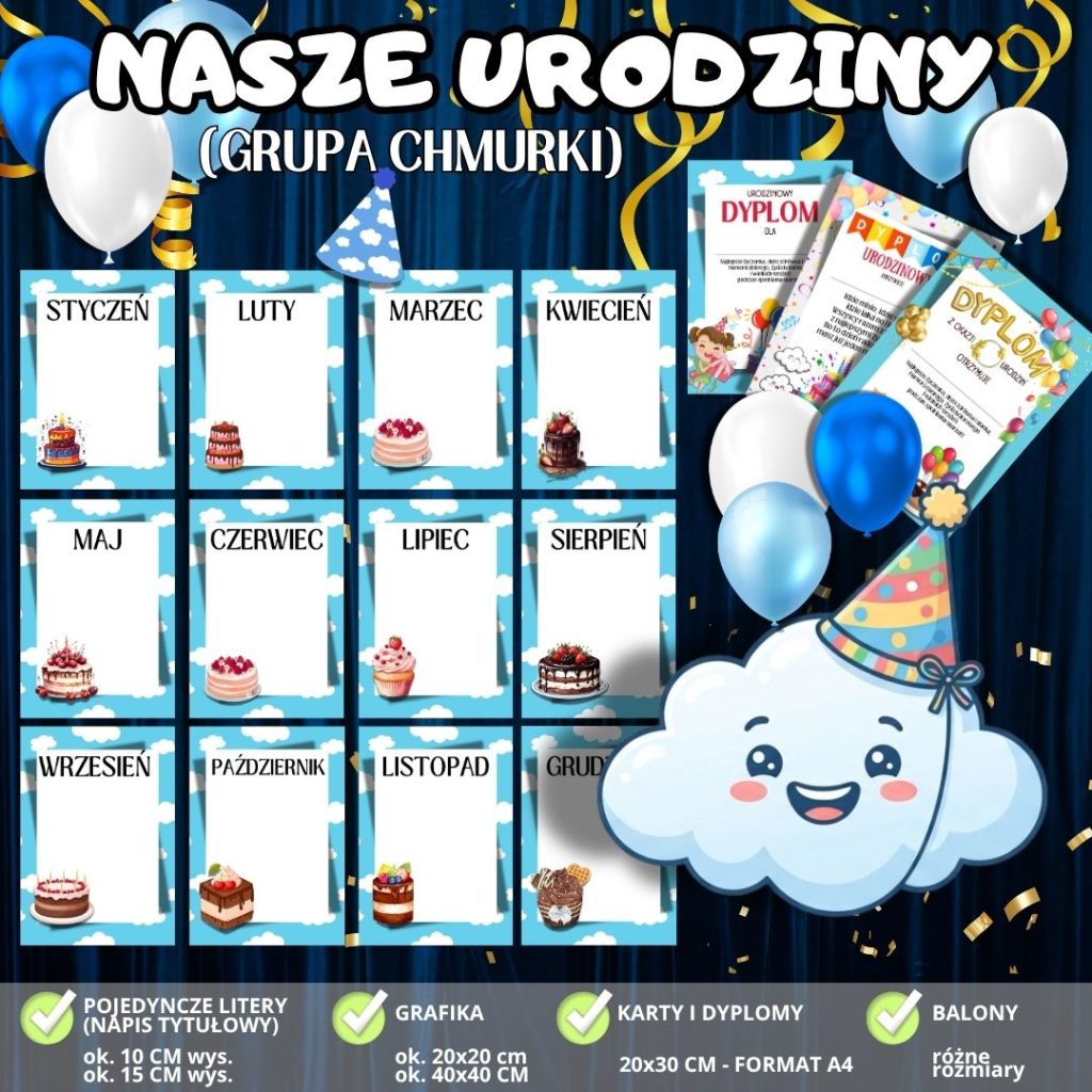 Kalendarz urodzinowy dla grupy “CHMURKI” + dodatki! (3)