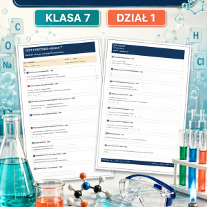 Sprawdzian z CHEMII (klasa 7 dział 1) – Substancje i ich przemiany + odpowiedzi