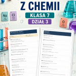Sprawdzian z CHEMII (klasa 7 dział 3) – Atomy i cząsteczki + odpowiedzi