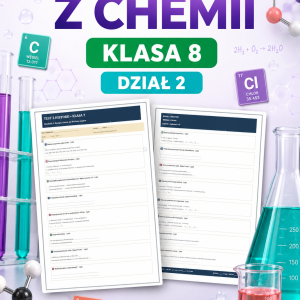 Sprawdzian z CHEMII (klasa 8 dział 2) – Sole + odpowiedzi