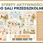 Strefy aktywności do sali przedszkolnej (wersja 1) - PDF do druku