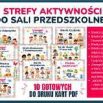 Strefy aktywności do sali przedszkolnej (wersja 2)