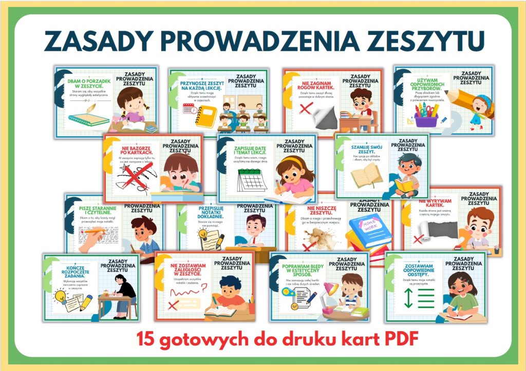 Zasady prowadzenia zeszytu - gazetka szkolna - prezentacja PDF