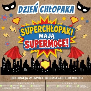 Dekoracja na Dzień Chłopaka – 2 rozmiary (Superchłopaki) (3)