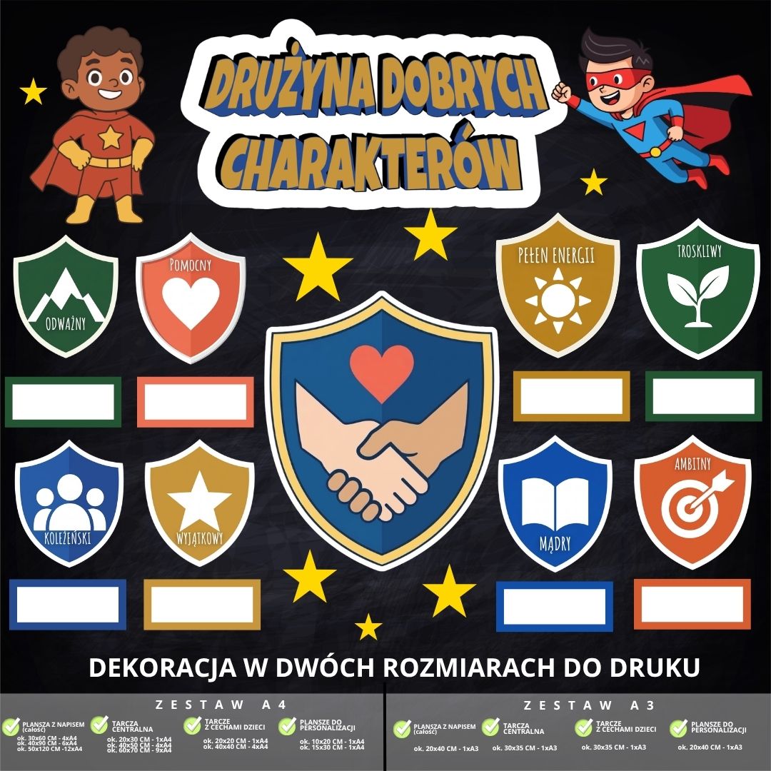 Dekoracja na Dzień Chłopaka – 2 rozmiary (charaktery) (2)