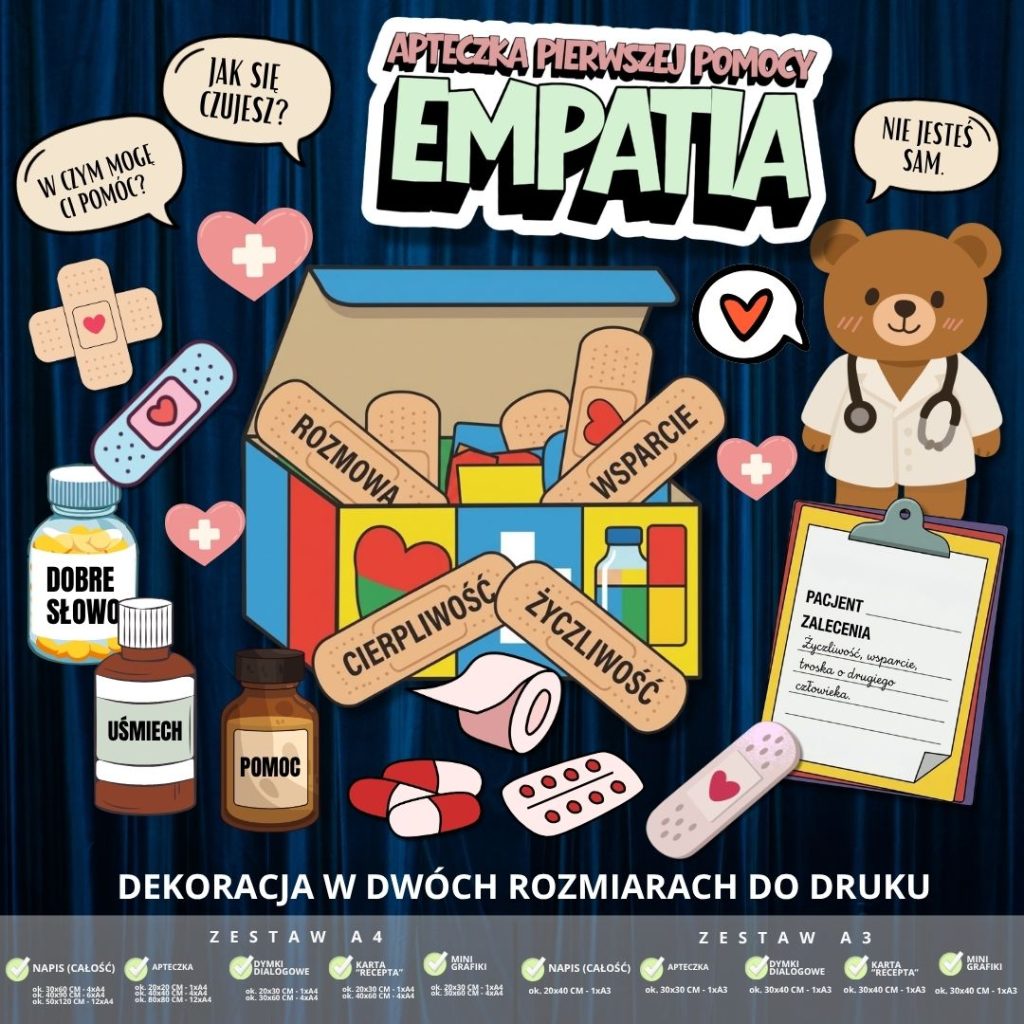 Dekoracja na Międzynarodowy Dzień Empatii – 2 rozmiary (apteczka) (3)