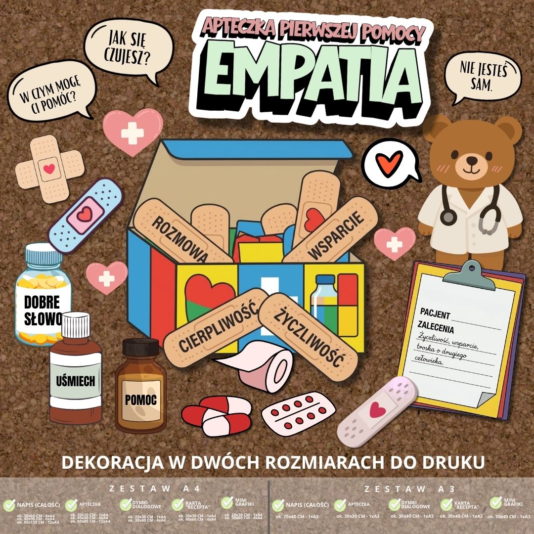 Dekoracja na Międzynarodowy Dzień Empatii – 2 rozmiary (apteczka) (4)