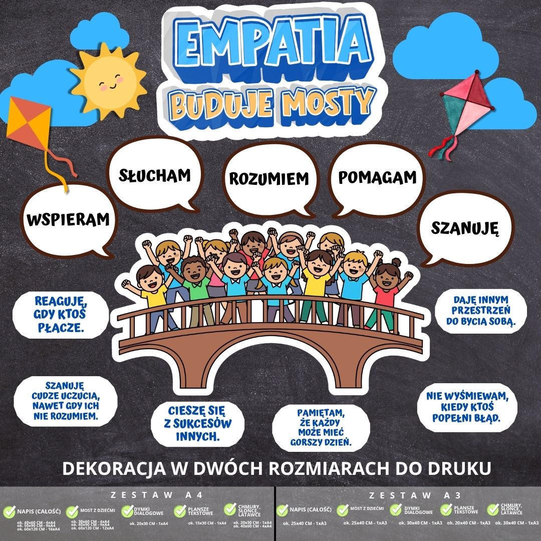 Dekoracja na Międzynarodowy Dzień Empatii – 2 rozmiary (mosty) (1)