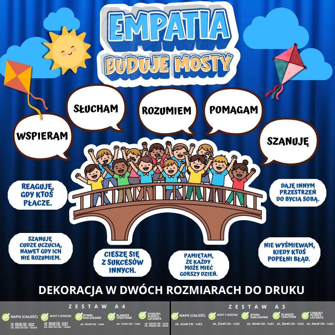 Dekoracja na Międzynarodowy Dzień Empatii – 2 rozmiary (mosty) (2)
