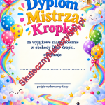 Dyplom na Dzień Kropki – do druku PDF (1)