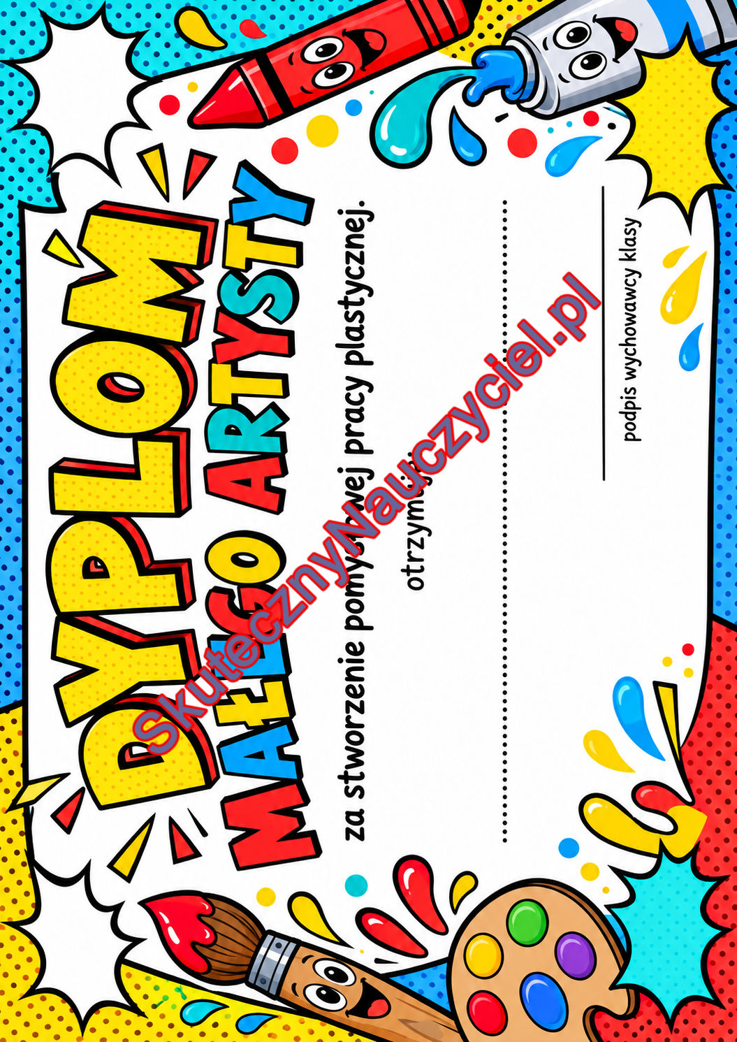 Dyplom na Dzień Kropki – do druku PDF (20)