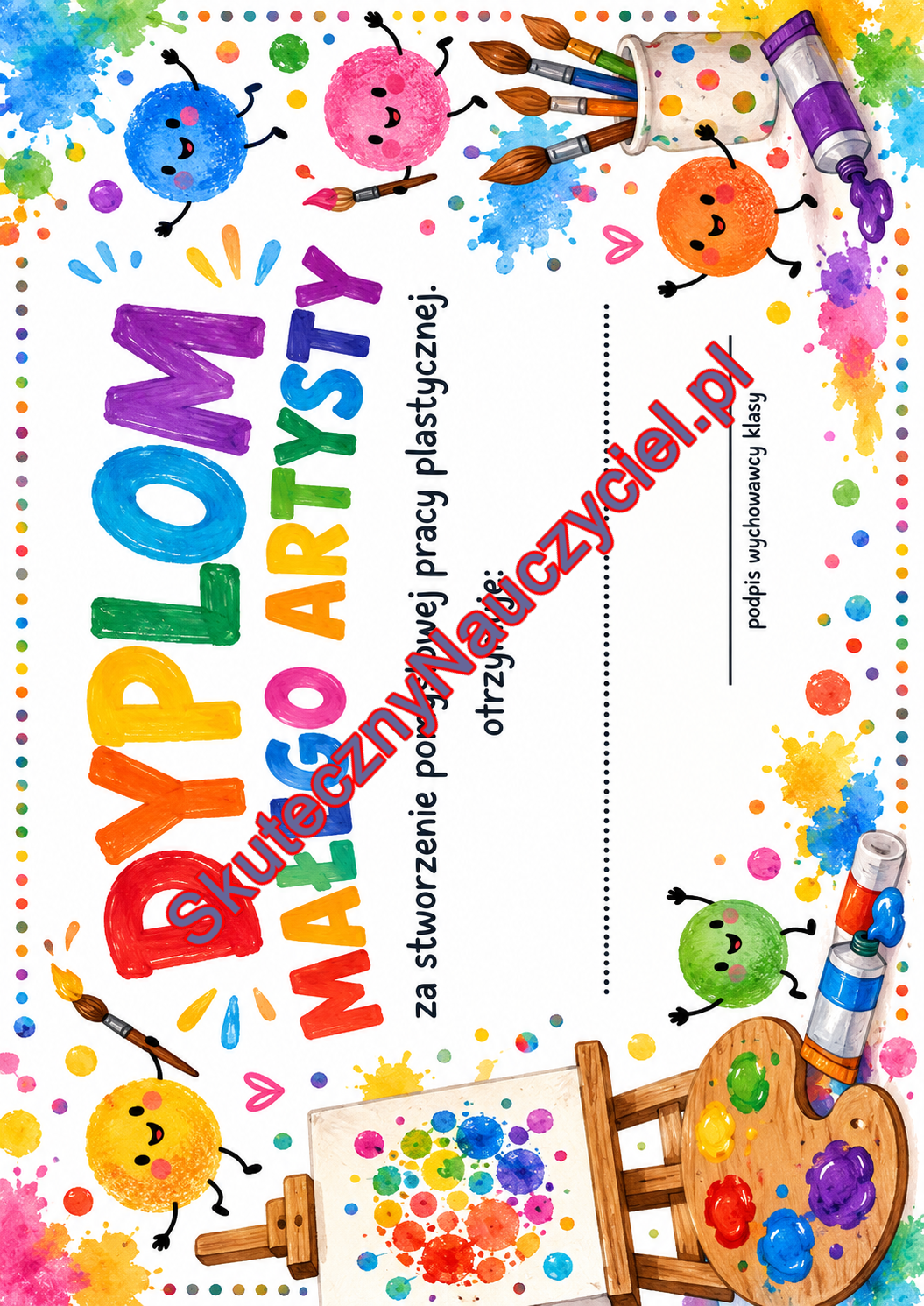 Dyplom na Dzień Kropki – do druku PDF (23)
