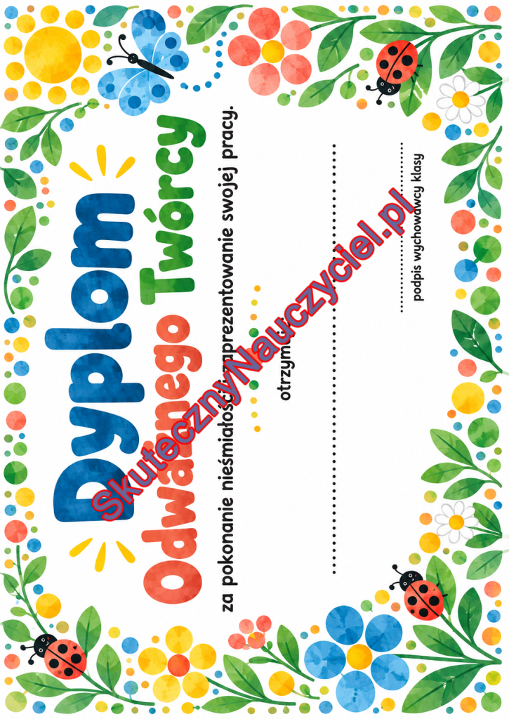 Dyplom na Dzień Kropki – do druku PDF (27)