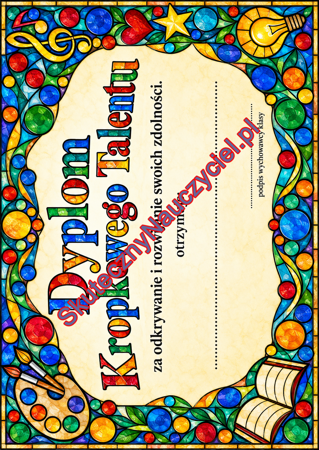 Dyplom na Dzień Kropki – do druku PDF (34)