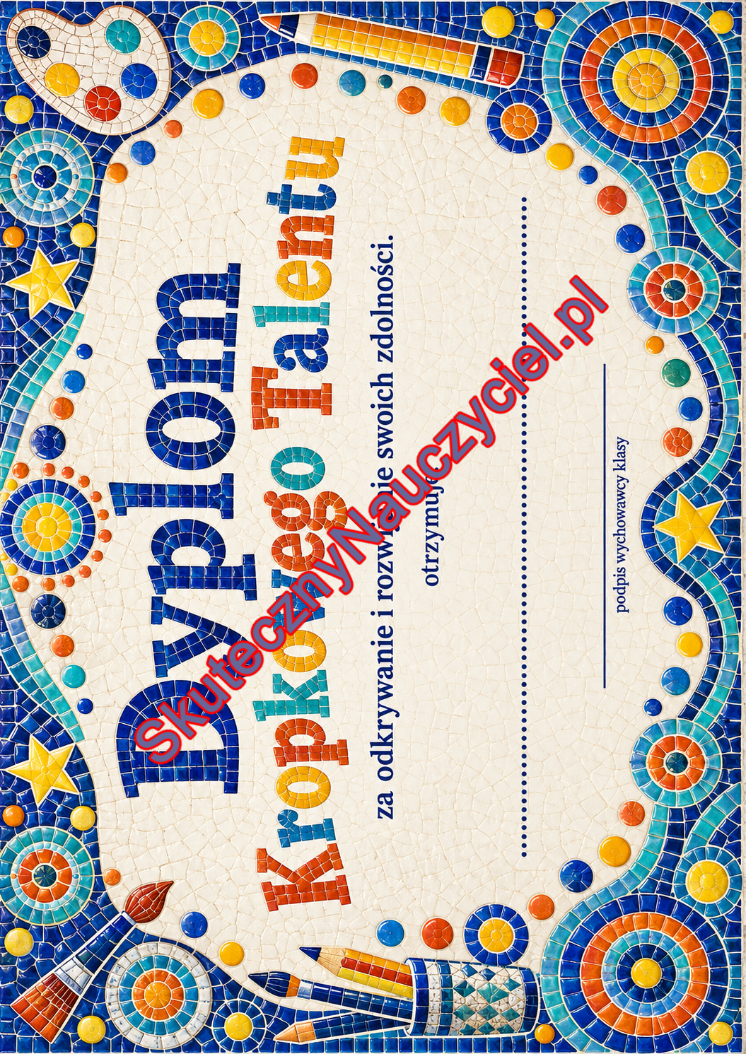 Dyplom na Dzień Kropki – do druku PDF (35)