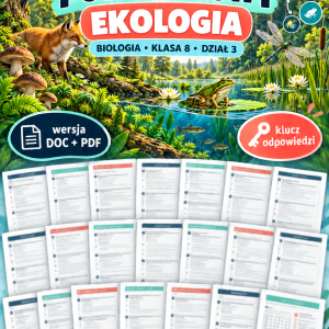 Quiz powtórkowy z biologii – klasa 8, dział 3 „Ekologia”