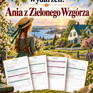 Sprawdzian Ania z Zielonego Wzgórza – kolejność wydarzeń – (DOC + PDF) + odpowiedzi