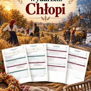 Sprawdzian Chłopi – kolejność wydarzeń – (DOC + PDF) + odpowiedzi