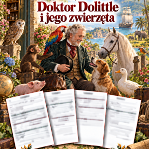 Sprawdzian Doktor Dolittle i jego zwierzęta – kolejność wydarzeń – (DOC + PDF) + odpowiedzi