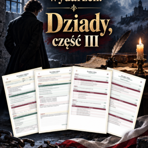 Sprawdzian Dziady, część III – kolejność wydarzeń – (DOC + PDF) + odpowiedzi
