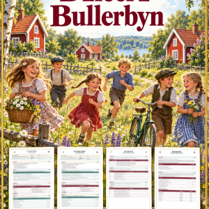 Sprawdzian Dzieci z Bullerbyn – kolejność wydarzeń – (DOC + PDF) + odpowiedzi