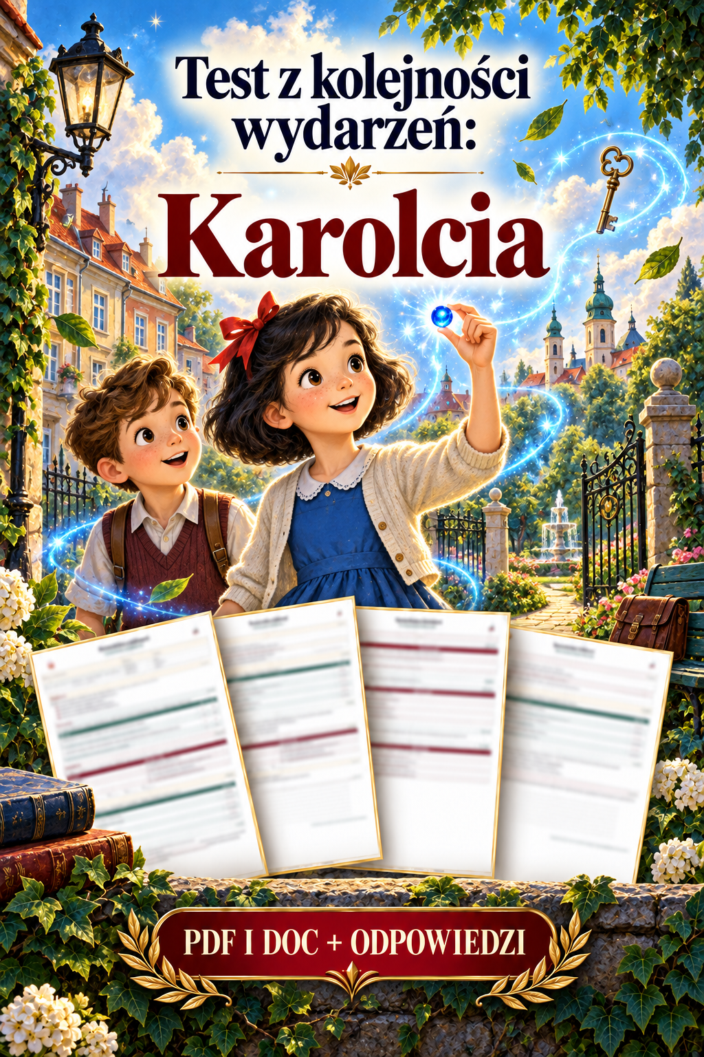 Sprawdzian Karolcia – kolejność wydarzeń – (DOC + PDF) + odpowiedzi
