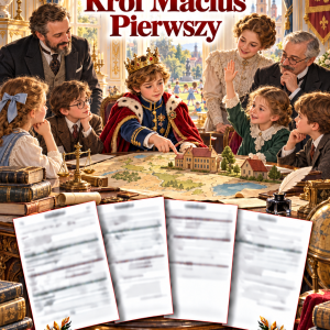Sprawdzian Król Maciuś Pierwszy – kolejność wydarzeń – (DOC + PDF) + odpowiedzi