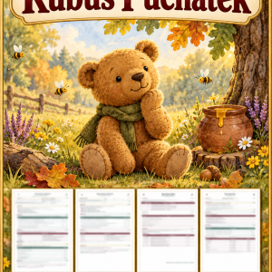 Sprawdzian Kubuś Puchatek – kolejność wydarzeń – (DOC + PDF) + odpowiedzi