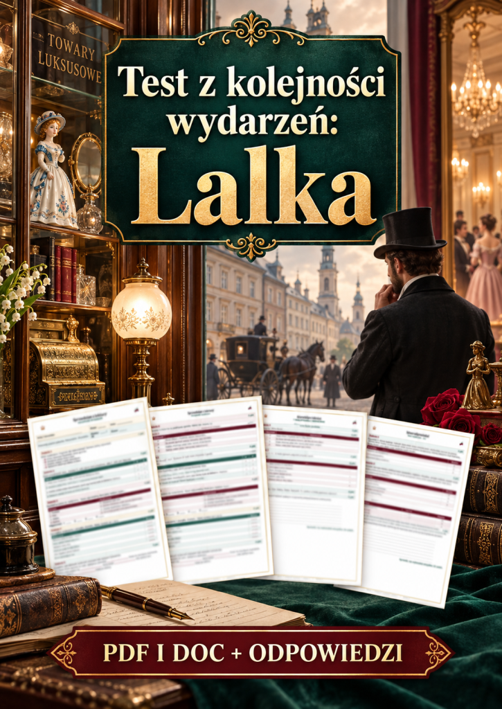 Sprawdzian Lalka – kolejność wydarzeń – (DOC + PDF) + odpowiedzi