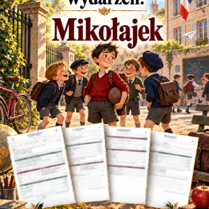 Sprawdzian Mikołajek – kolejność wydarzeń – (DOC + PDF) + odpowiedzi