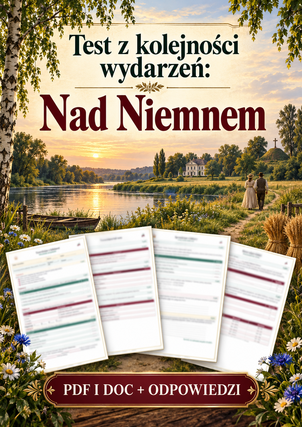 Sprawdzian Nad Niemnem – kolejność wydarzeń – (DOC + PDF) + odpowiedzi