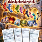 Sprawdzian Niesamowite przygody dziesięciu skarpetek – kolejność wydarzeń – (DOC + PDF) + odpowiedzi