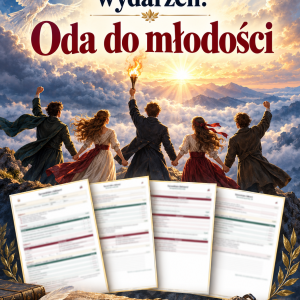 Sprawdzian Oda do młodości – kolejność wydarzeń – (DOC + PDF) + odpowiedzi
