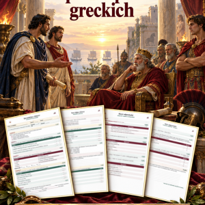 Sprawdzian Odprawa posłów greckich – kolejność wydarzeń – (DOC + PDF) + odpowiedzi
