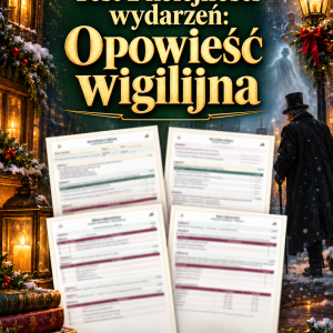 Sprawdzian Opowieść wigilijna – kolejność wydarzeń – (DOC + PDF) + odpowiedzi