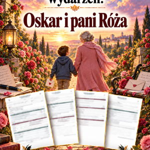 Sprawdzian Oskar i pani Róża – kolejność wydarzeń – (DOC + PDF) + odpowiedzi