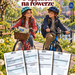 Sprawdzian Pajączek na rowerze – kolejność wydarzeń – (DOC + PDF) + odpowiedzi