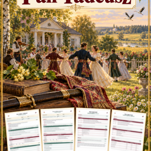 Sprawdzian Pan Tadeusz – kolejność wydarzeń – (DOC + PDF) + odpowiedzi