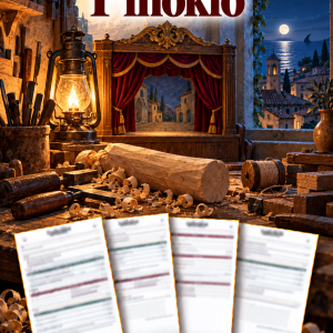 Sprawdzian Pinokio – kolejność wydarzeń – (DOC + PDF) + odpowiedzi
