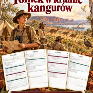 Sprawdzian Tomek w krainie kangurów – kolejność wydarzeń – (DOC + PDF) + odpowiedzi