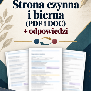 Test Strona czynna i bierna (PDF i DOC) + odpowiedzi