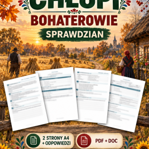 chlopi-bohaterowie-sprawdzian-2-strony-a4-odpowiedzi