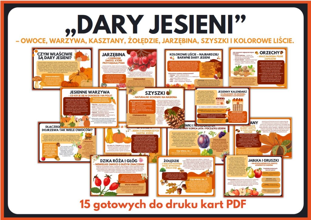 dary-jesieni-kasztany-zoledzie-jarzebina-szyszki-liscie-gazetka-szkolna-prezentacja-pdf