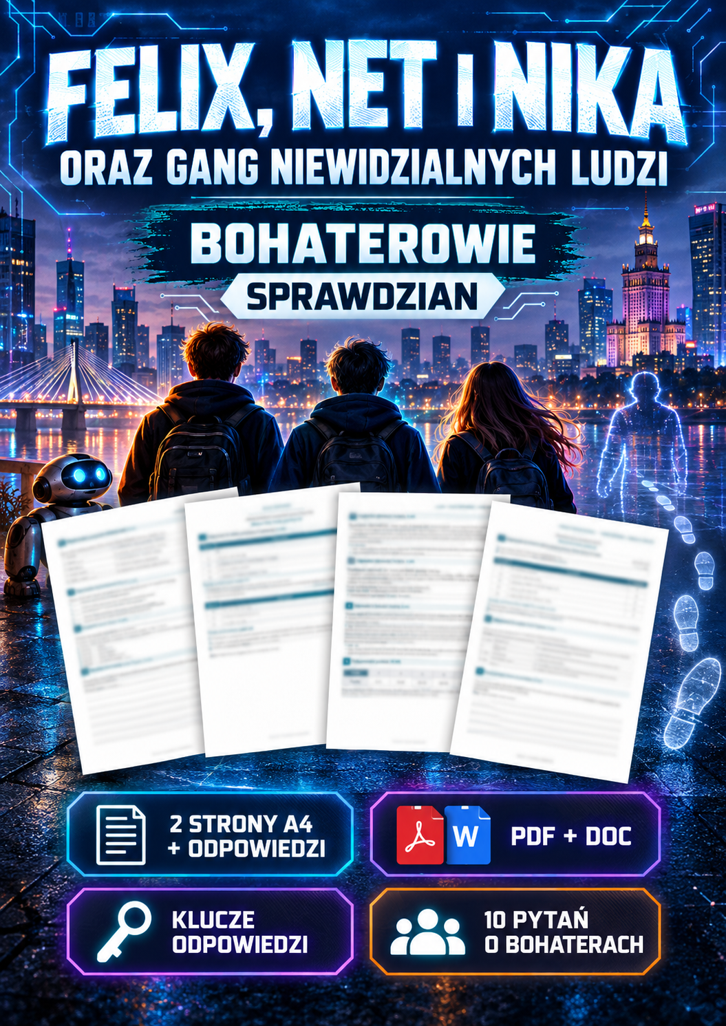 felix-net-i-nika-oraz-gang-niewidzialnych-ludzi-bohaterowie-sprawdzian-2-strony-a4-odpowiedzi