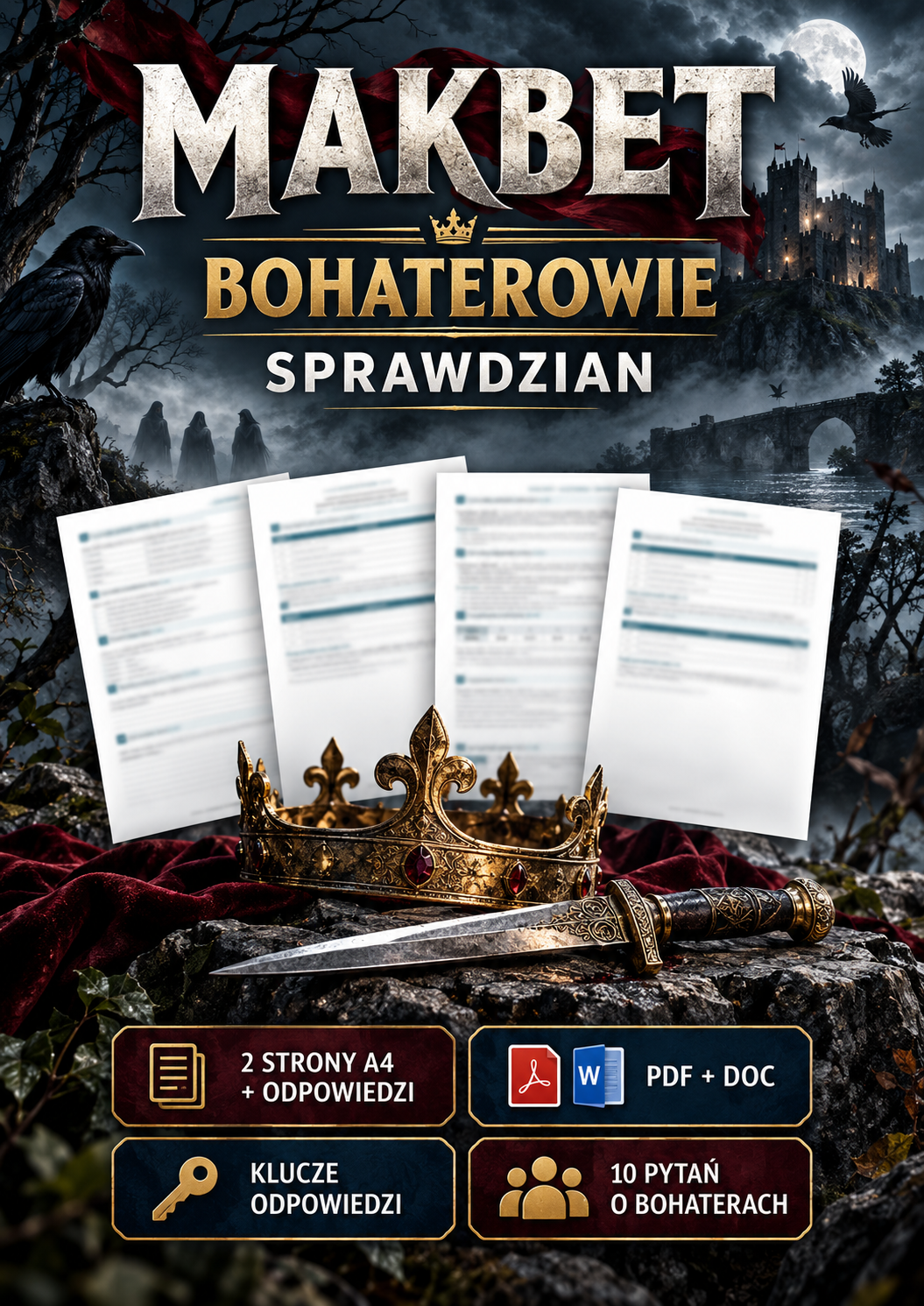 makbet-bohaterowie-sprawdzian-2-strony-a4-odpowiedzi