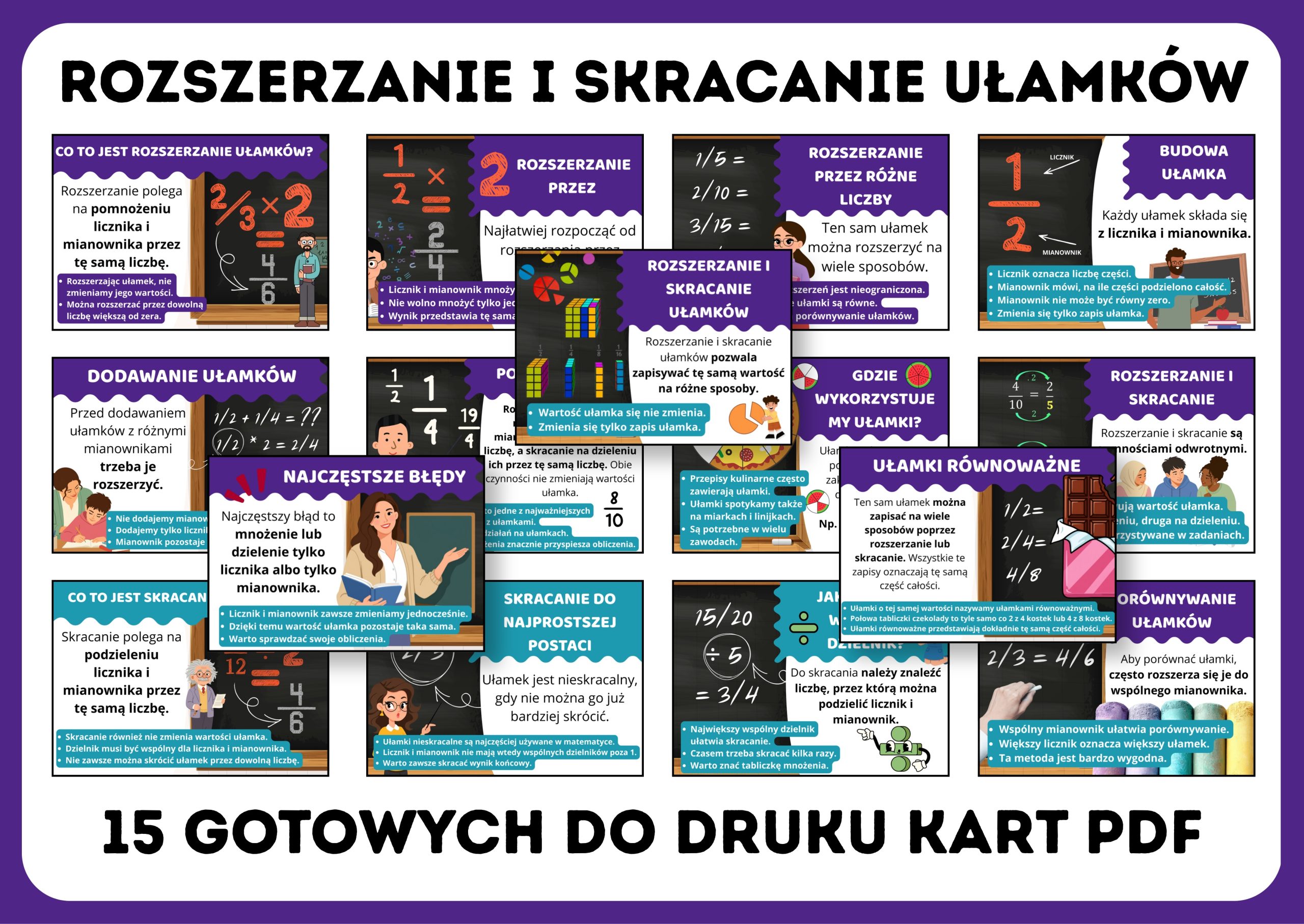 rozszerzanie-i-skracanie-ulamkow-gazetka-szkolna-prezentacja-pdf