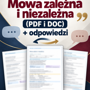test-mowa-zalezna-i-niezalezna-pdf-i-doc-odpowiedzi
